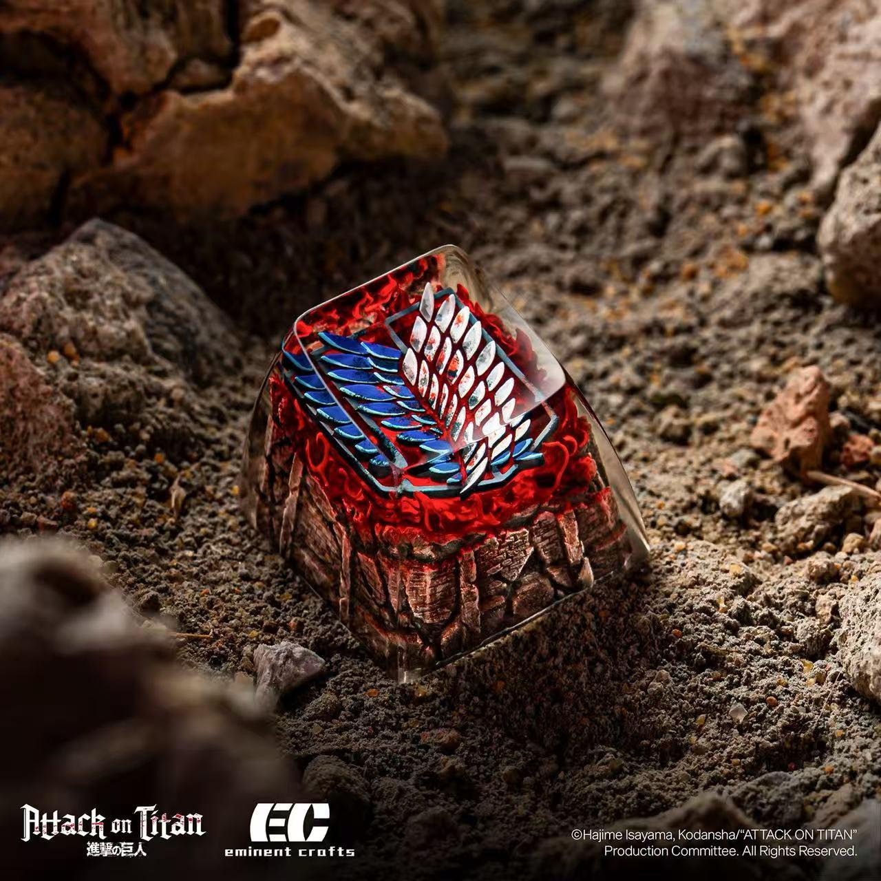【Pre-order】Attack on Titan -  Keycap (Resin,Scout Regiment Logo)