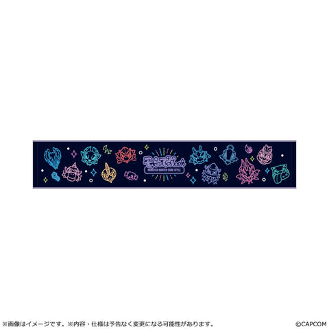 【Pre-order】MONSTER HUNTER -  Slim Towel (CHIBI STYLE; Neon-Themed)