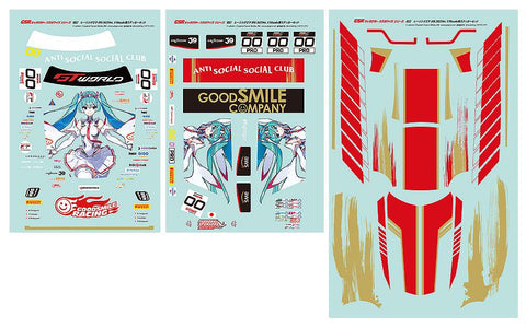 【Pre-order】Hatsune Miku GT Project - Racing Miku Sticker Set (GSR Character Customization Series 052; SPA 2025 Ver.; 1/10 Scale)