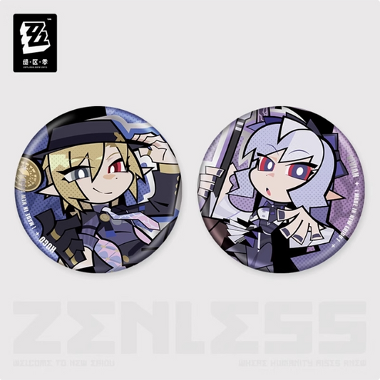 【Pre-Order】Zenless Zone Zero - New Eridu Series Chibi Tinplate Badge: Mockingbird