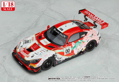 【Pre-order】Hatsune Miku - Hatsune Miku GT Project 1/18th Scale Good Smile Hatsune Miku AMG 2017 SPA24H ver. (Rerun)(Model Kits)