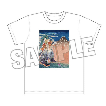 【Pre-order】Hokusai Katsushika x Hatsune Miku by iXima - Hatsune Miku T-shirt (Fine Wind, Clear Morning, Rerun)