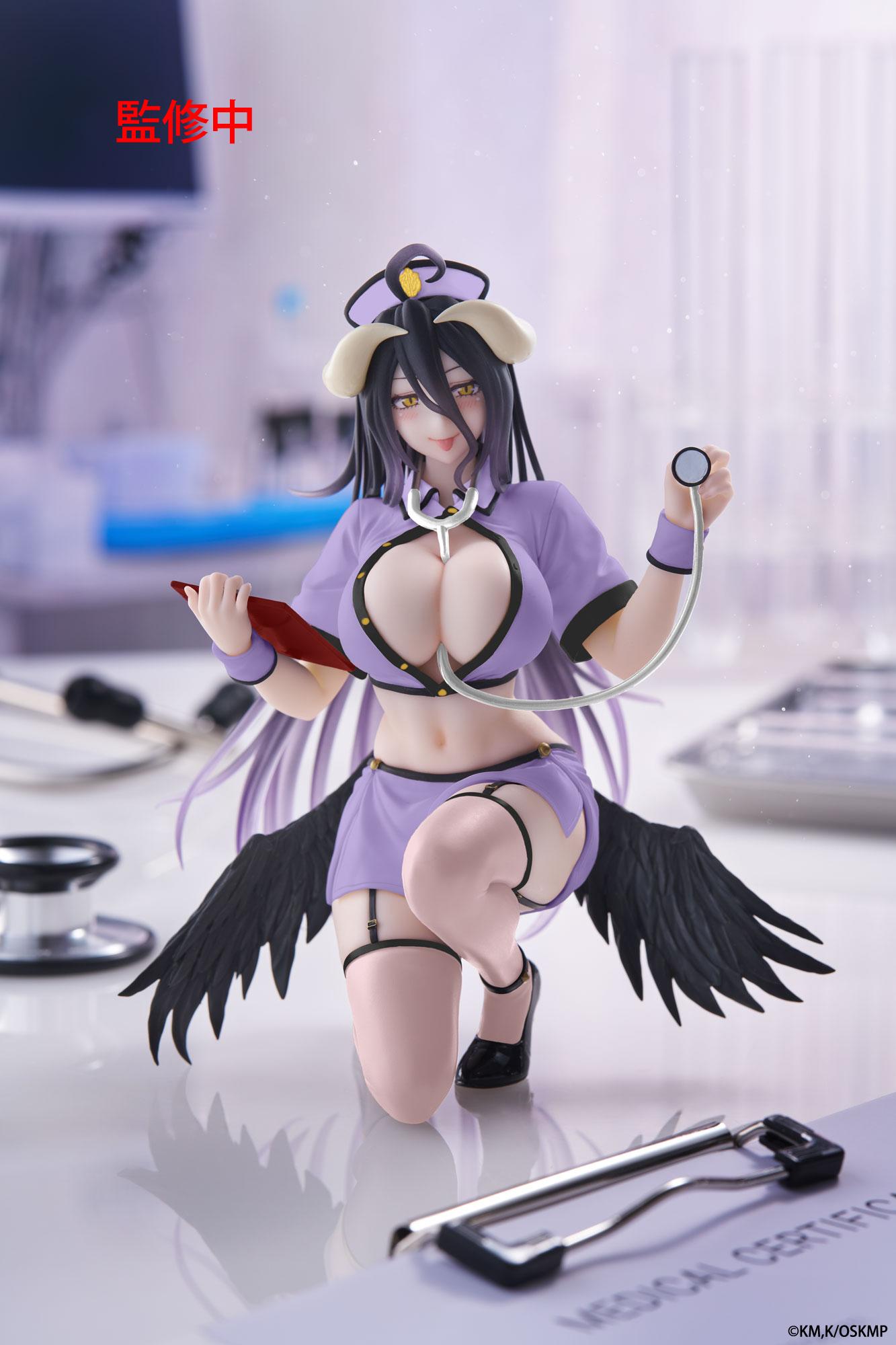 【Pre-order】Overlord - Albedo Desktop Cute Figure (Nurse Ver., Renewal)