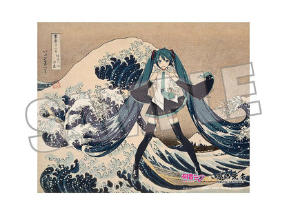 【Pre-order】Hokusai Katsushika x Hatsune Miku by iXima - Hatsune Miku Canvas Art (The Great Wave off Kanagawa, Rerun)