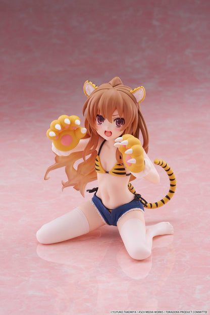 【Pre-order】Toradora! - Taiga Aisaka Desktop Cute Figure (Tiger Costume Swimwear Ver.)