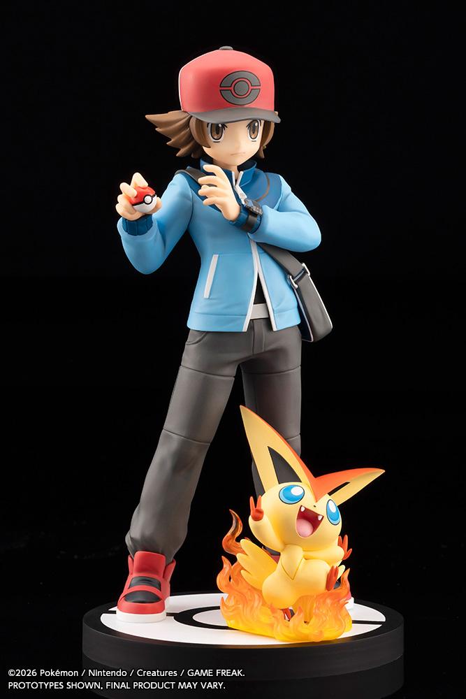 【Pre-order】Pokemon - Hilbert, Victini ARTFX J STATUE