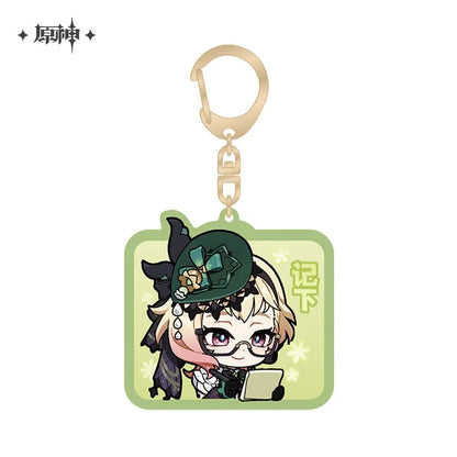 Genshin Impact Fontaine Character Chibi Keychains