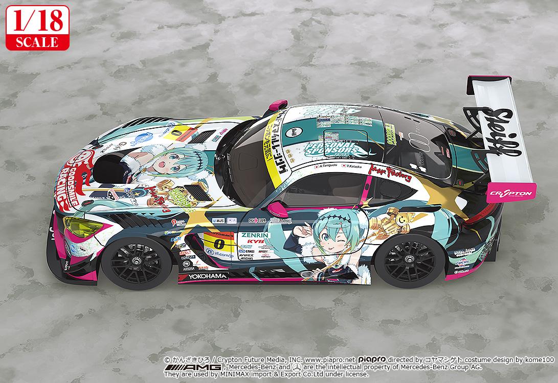 【Pre-order】Hatsune Miku - Hatsune Miku GT Project 1/18th Scale Good Smile Hatsune Miku AMG: 2018 Final Race Ver. (Rerun)(Model Kits)