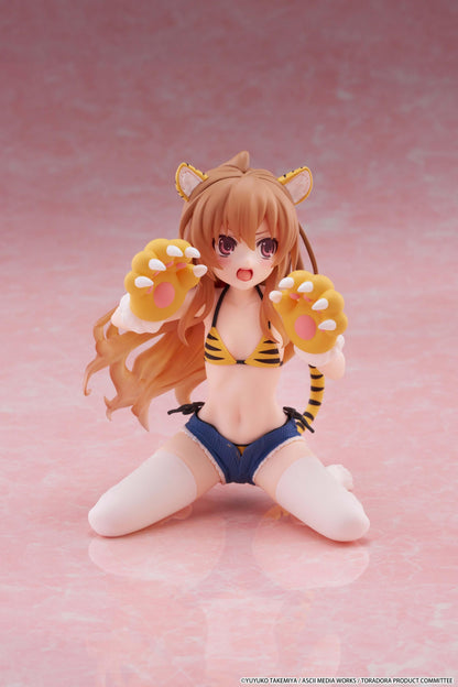 【Pre-order】Toradora! - Taiga Aisaka Desktop Cute Figure (Tiger Costume Swimwear Ver.)