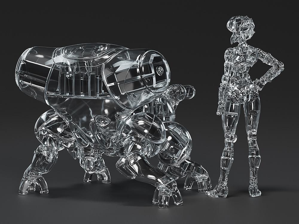 【Pre-order】Ghost in the Shell - Motoko Kusanagi, Fuchikoma PLAMAX minimum factory MF-96 (Manga Edition; Thermoptic Camouflage Ver.)