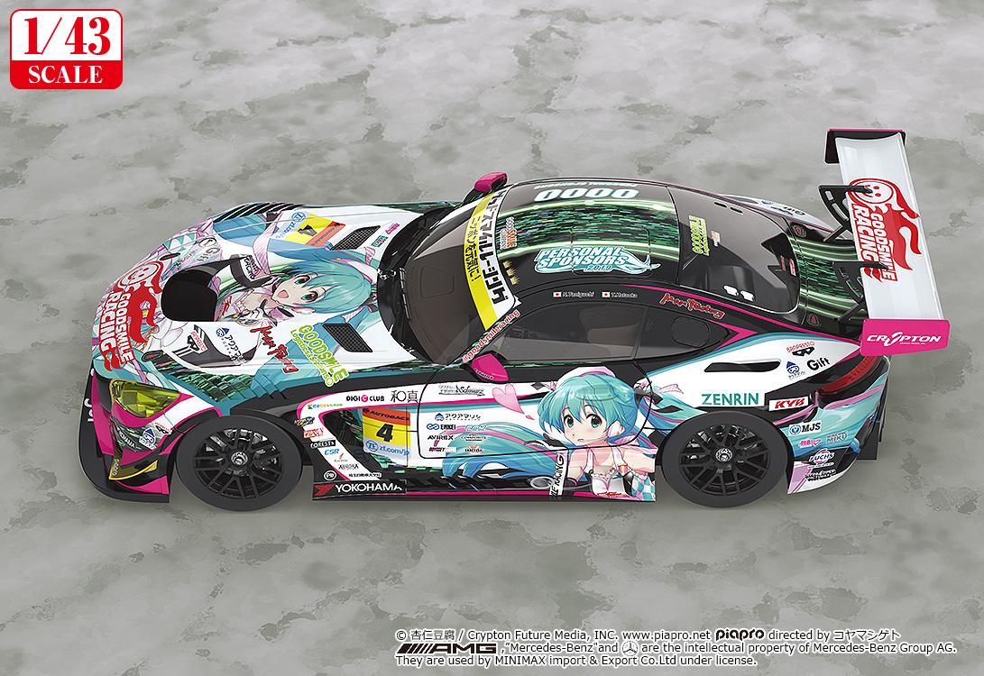 【Pre-order】Hatsune Miku - Hatsune Miku GT Project 1/43rd Scale Good Smile Hatsune Miku AMG: 2019 Ver. (Rerun)(Model Kits)