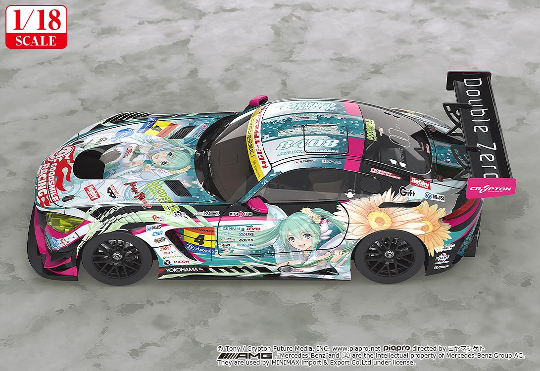 【Pre-order】Hatsune Miku GT Project - Hatsune Miku Model Kits (1/18th Scale, Good Smile, AMG 2017 SUPER GT Ver., Rerun)