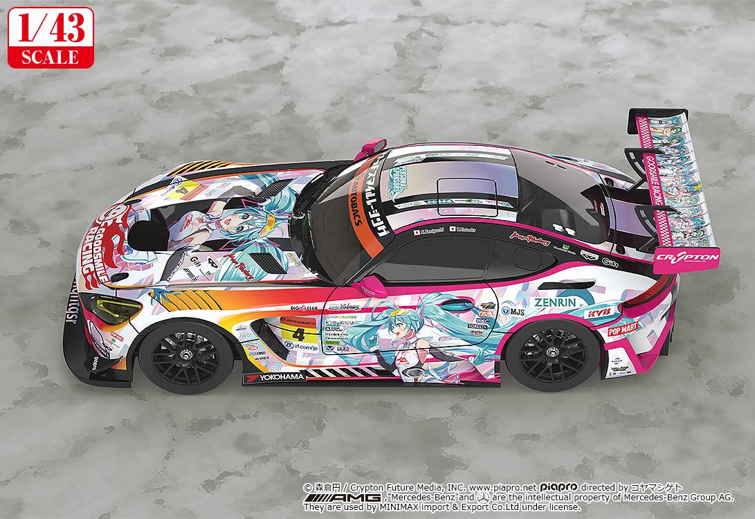 【Pre-order】Hatsune Miku - Hatsune Miku GT Project 1/43rd Scale Good Smile Hatsune Miku AMG 2021 SUPER GT 100th Race Commemorative Ver. (Rerun)(Model Kits)