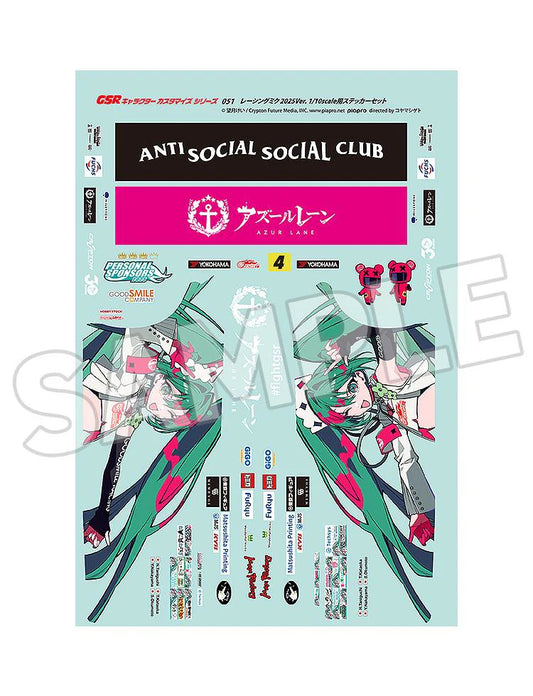 【Pre-Order】Hatsune Miku - GT Project Racing Miku 2025 Ver. 1/10 Scale Sticker Set