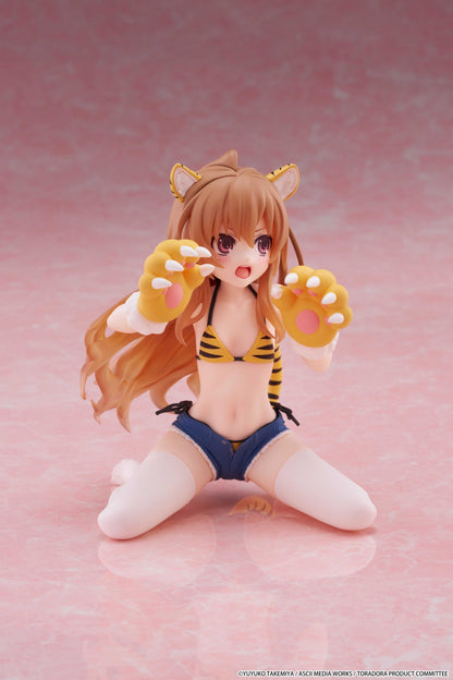 【Pre-order】Toradora! - Taiga Aisaka Desktop Cute Figure (Tiger Costume Swimwear Ver.)