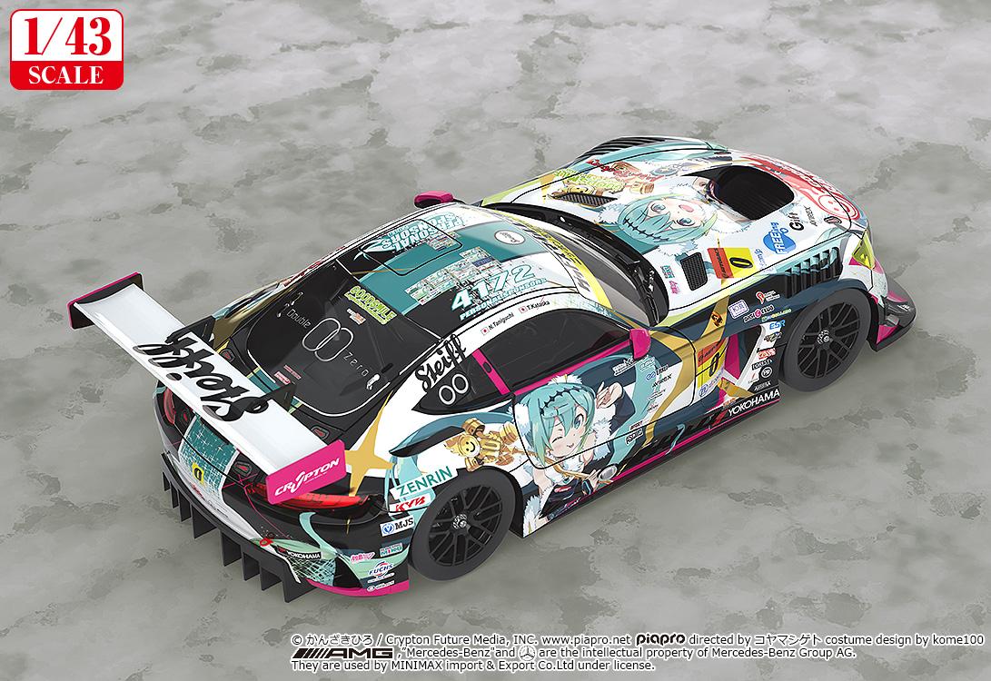 【Pre-order】Hatsune Miku - Hatsune Miku GT Project 1/43rd Scale Good Smile Hatsune Miku AMG: 2018 Final Race Ver. (Rerun)(Model Kits)