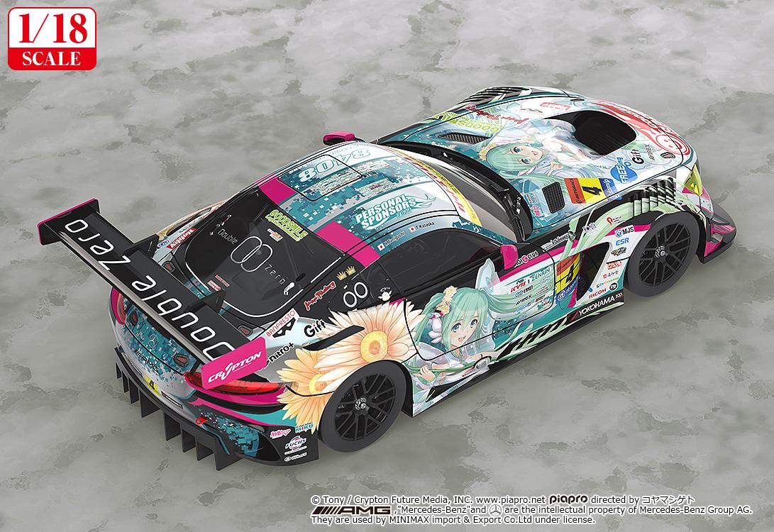 【Pre-order】Hatsune Miku GT Project - Hatsune Miku Model Kits (1/18th Scale, Good Smile, AMG 2017 SUPER GT Ver., Rerun)