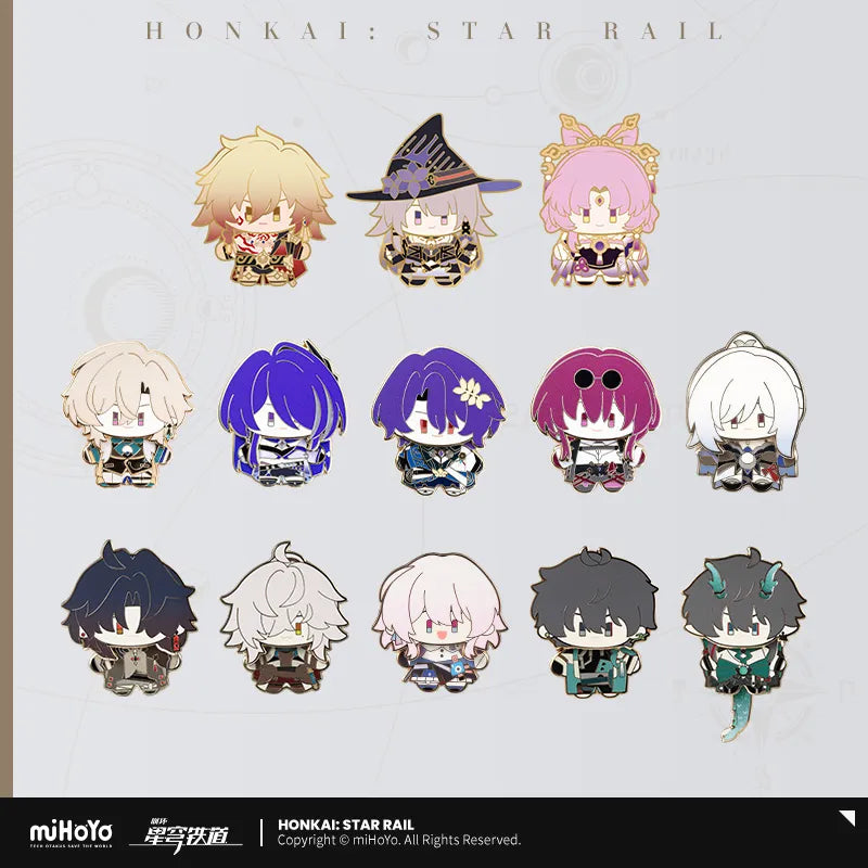 【Pre-Order】Honkai: Star Rail - Chibi Plushie Series Metal Badge