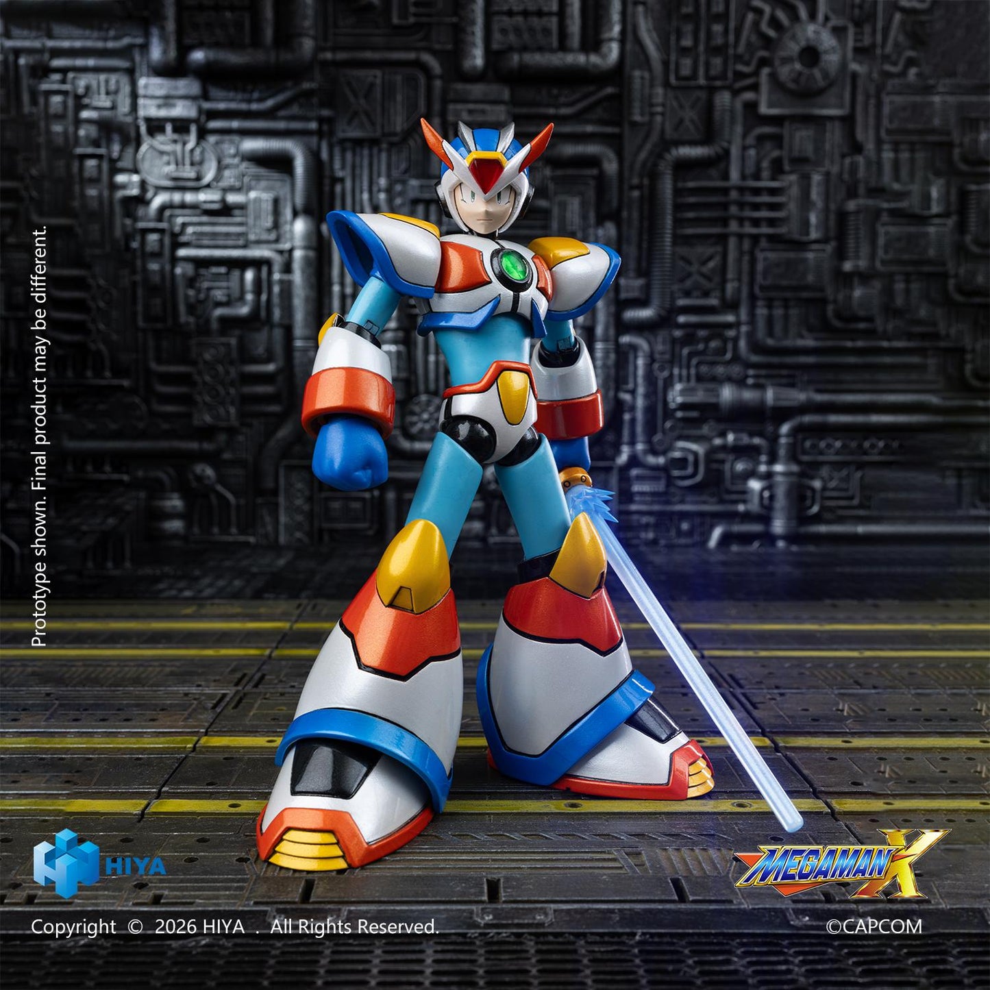 【Pre-order】Mega Man X - X Action Figure (HIYA Exquisite Basic Series None Scale 5.8 Inch Max Armor)