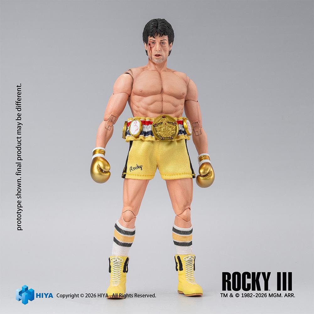 【Pre-order】Rocky III - Rocky Action Figure (HIYA Exquisite Super Series; 1/12 Scale; 6.3 Inch; Boxer Version)