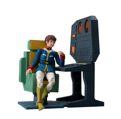 【Pre-order】Mobile Suit Gundam -  Desk set (G.M.G. COLLECTION EX; White Base Bridge Radio operator; with gift)