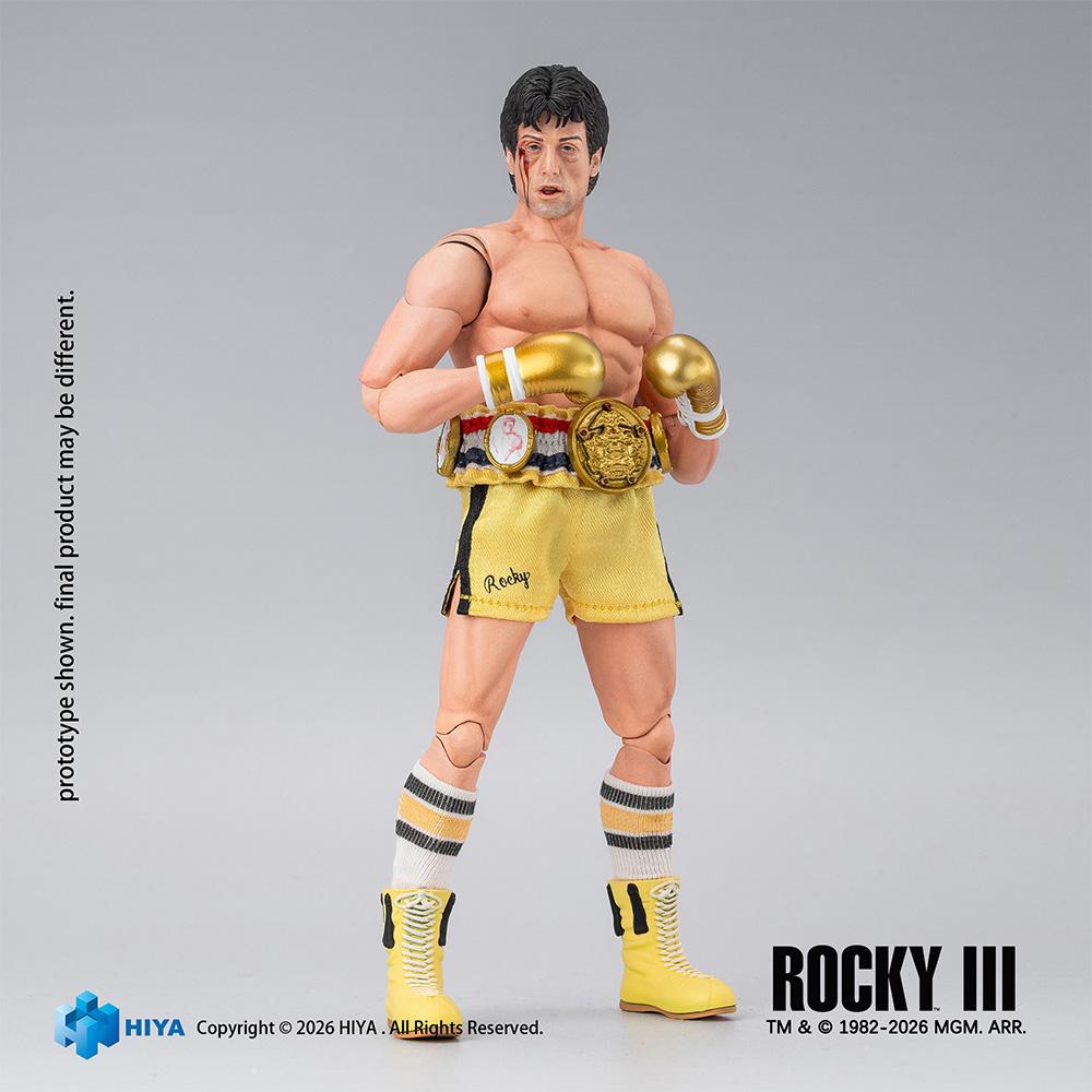【Pre-order】Rocky III - Rocky Action Figure (HIYA Exquisite Super Series; 1/12 Scale; 6.3 Inch; Boxer Version)