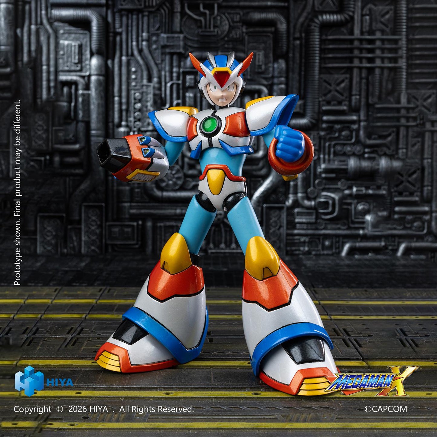 【Pre-order】Mega Man X - X Action Figure (HIYA Exquisite Basic Series None Scale 5.8 Inch Max Armor)