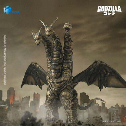【Pre-order】Godzilla Final Wars - Keizer Ghidorah Action Figure (HIYA Exquisite Basic Series; None Scale; 10 Inch; 2004)