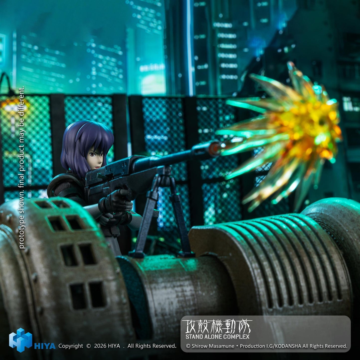 【Pre-order】GHOST IN THE SHELL - Kusanagi Motoko Action Figure (HIYA Exquisite Super Series; 1/12 Scale; 6 Inch; Stand Alone Complex; Battle Suit Version)