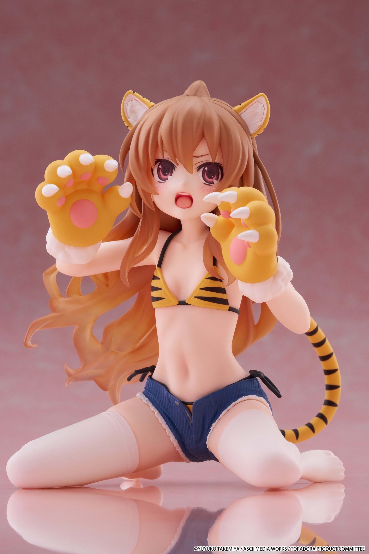 【Pre-order】Toradora! - Taiga Aisaka Desktop Cute Figure (Tiger Costume Swimwear Ver.)