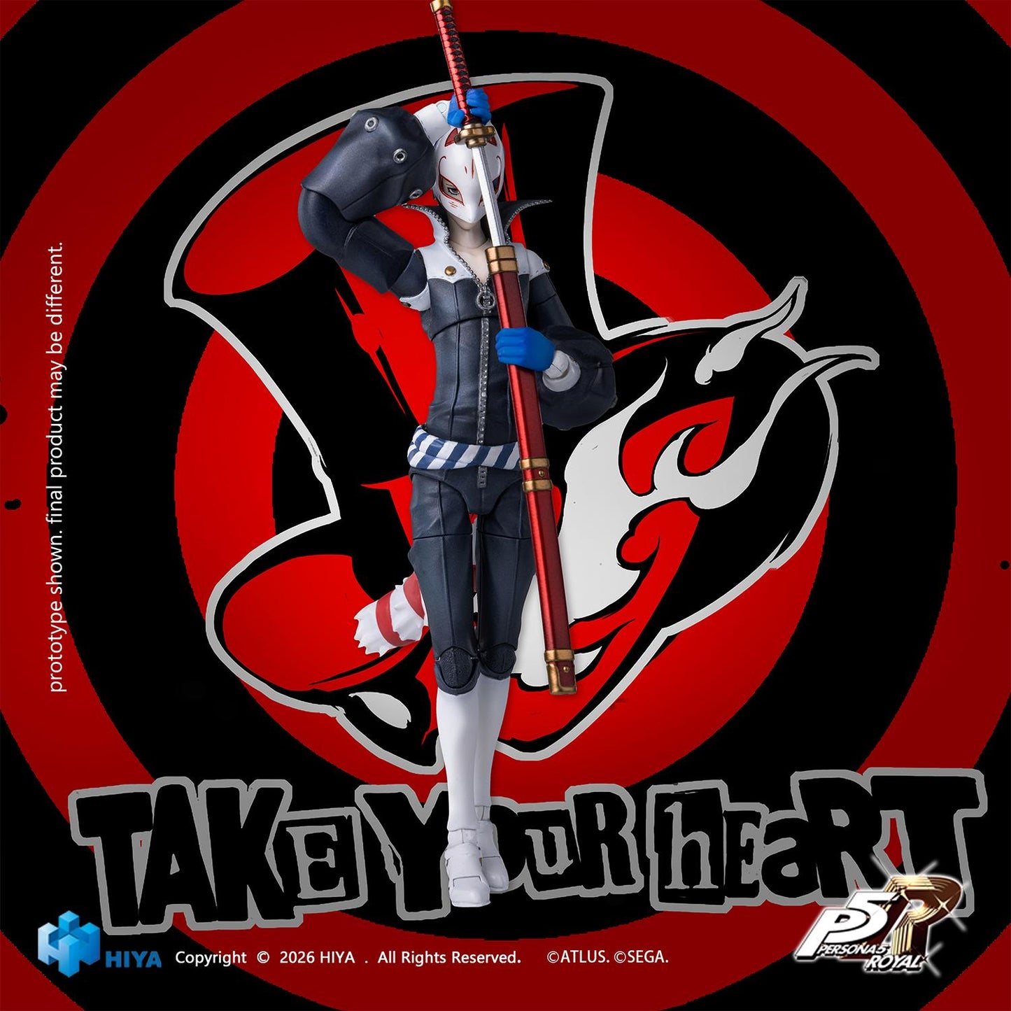 【Pre-order】HIYA Exquisite Basic Series 1/12 Scale 6.1 Inch Persona 5 Royal Fox Action Figure