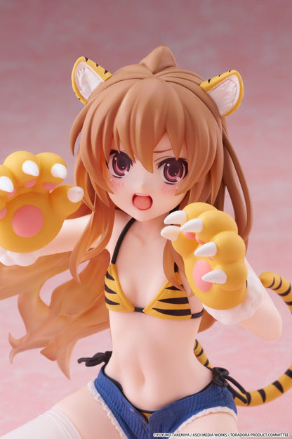 【Pre-order】Toradora! - Taiga Aisaka Desktop Cute Figure (Tiger Costume Swimwear Ver.)
