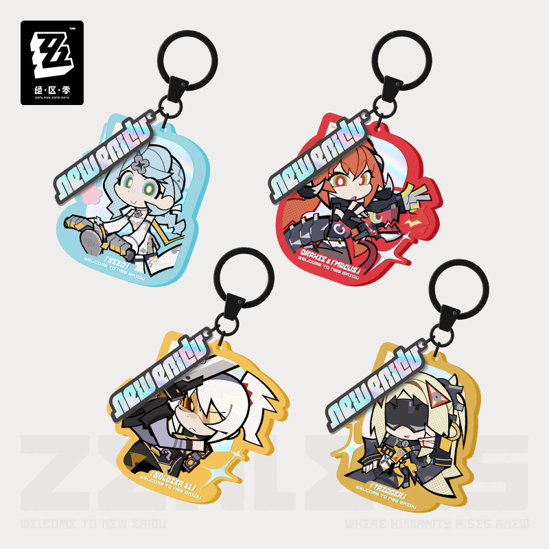 【Pre-Order】Zenless Zone Zero - New Eridu Series Chibi Acrylic Keychain: Obol Squad