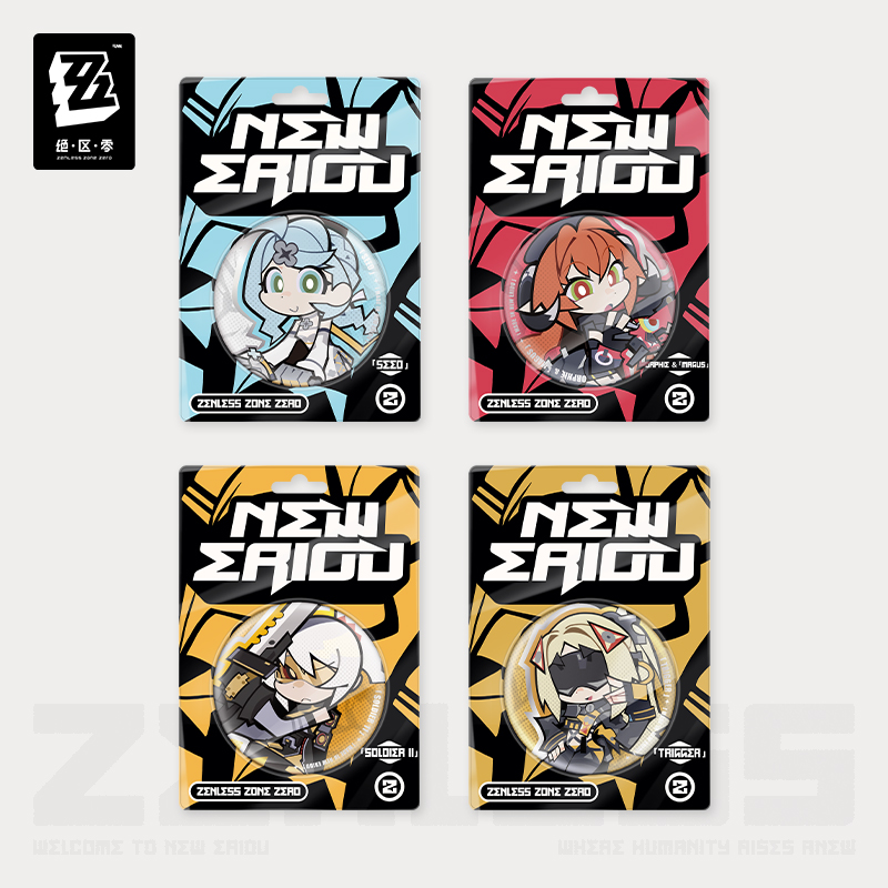 【Pre-Order】Zenless Zone Zero - New Eridu Series Chibi Tinplate Badge: Obol Squad