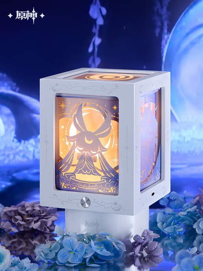 【Pre-Order】Genshin Impact - Silvermoon Hall Selenic Chronicles Series Rotating Paper-Carving Night Light Music Box Set