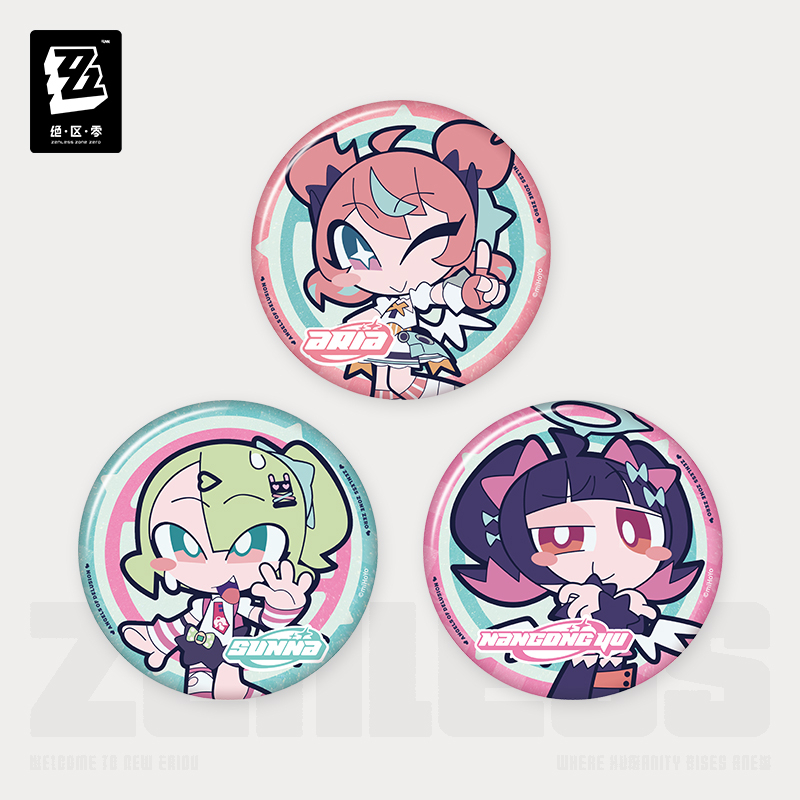 【Pre-Order】Zenless Zone Zero - PINK Sugar Rush Series Chibi Tinplate Badge