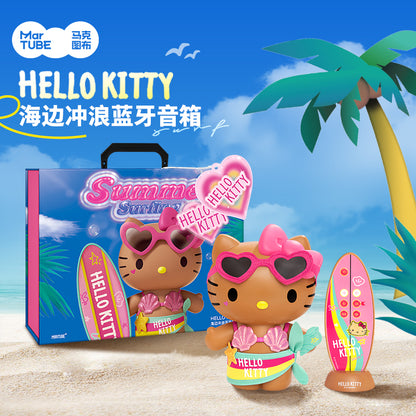 Sanrio Hello Kitty Summer Surfing Bluetooth Small Speaker Tan Skin