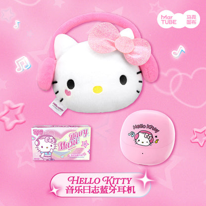 Sanrio Hello Kitty Pink Wireless Bluetooth Earbuds Set