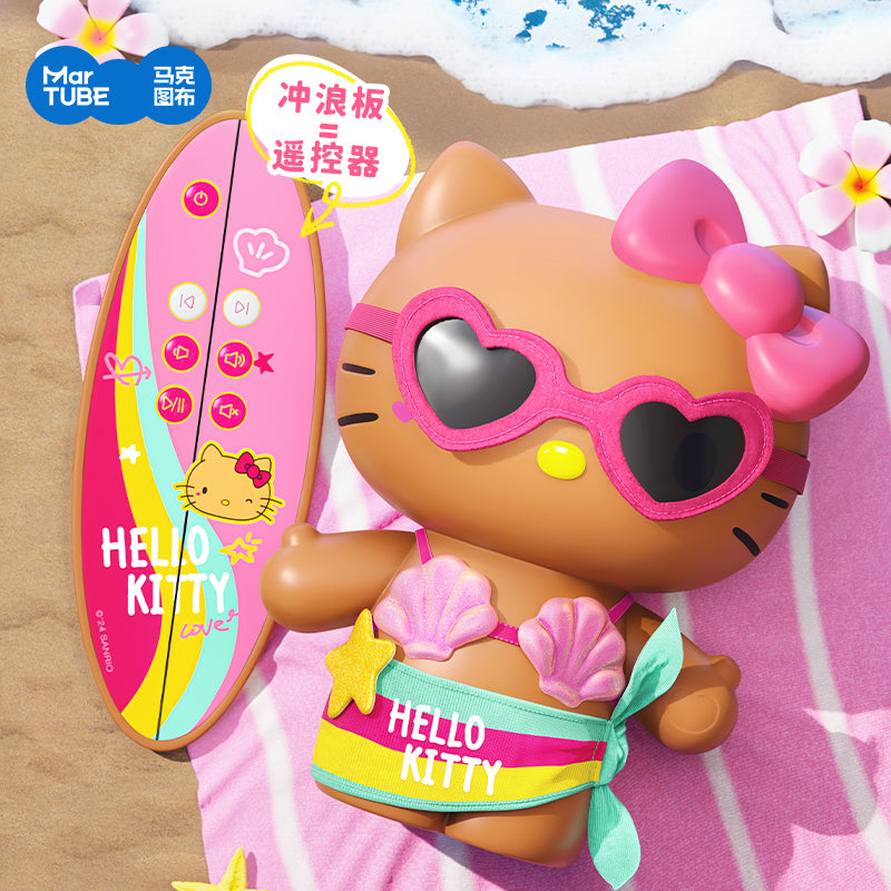 Sanrio Hello Kitty Summer Surfing Bluetooth Small Speaker Tan Skin