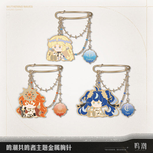 【Pre-Order】Wuthering Waves Resonator Themed Metal Brooch Ver.2