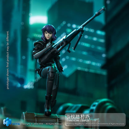 【Pre-order】GHOST IN THE SHELL - Kusanagi Motoko Action Figure (HIYA Exquisite Super Series; 1/12 Scale; 6 Inch; Stand Alone Complex; Battle Suit Version)
