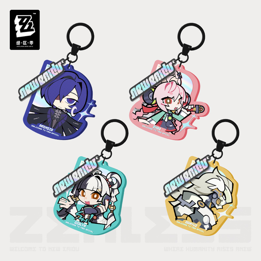 Zenless Zone Zero - New Eridu Series Chibi Acrylic Keychain: Krampus Compliance Authority