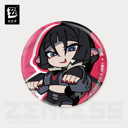 【Pre-Order】Zenless Zone Zero - New Eridu Series Chibi Tinplate Badge: Unknown Faction