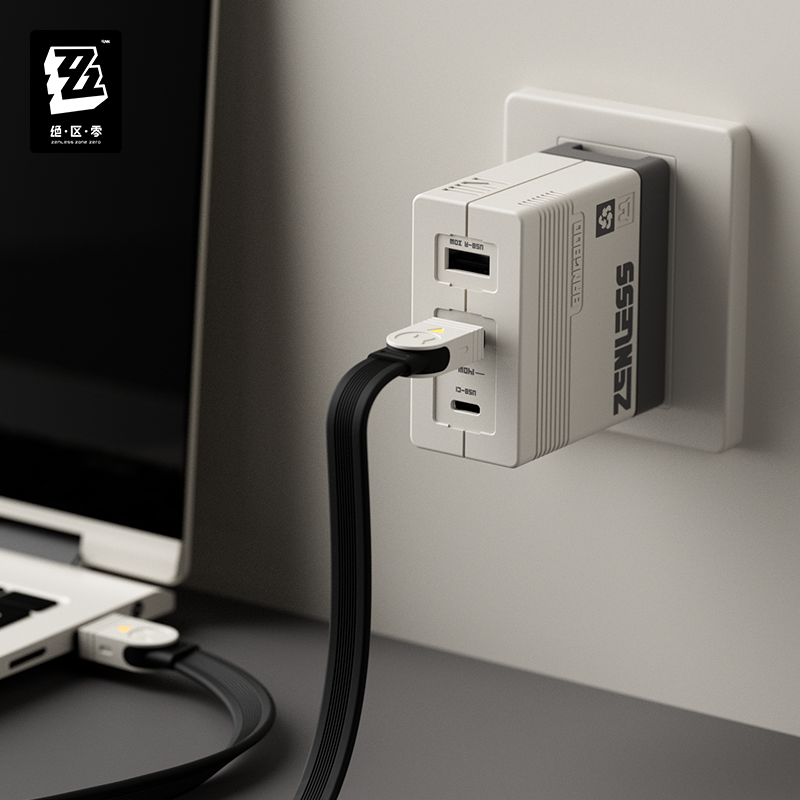 【Pre-Order】Zenless Zone Zero – Rapid Power Pro Series 140W GaN 3-Port Fast Charging Adapter
