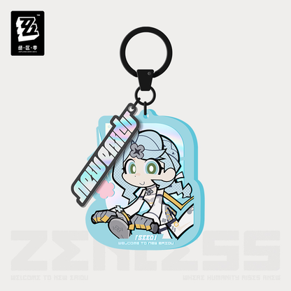 【Pre-Order】Zenless Zone Zero - New Eridu Series Chibi Acrylic Keychain: Obol Squad