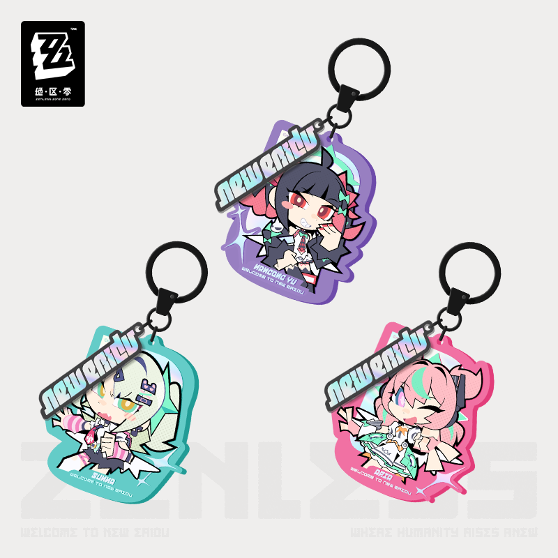 【Pre-Order】Zenless Zone Zero - New Eridu Series Chibi Acrylic Keychain: Angels of Delusion