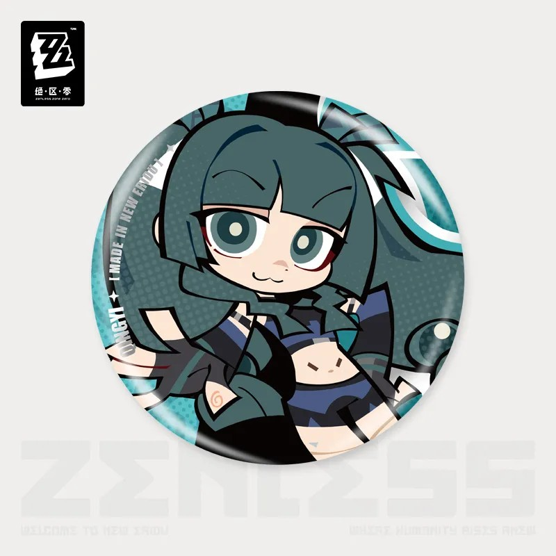 Zenless Zone Zero - New Eridu Series Chibi Tinplate Badge Zenless Zone Zero - New Eridu Series Chibi Tinplate Badge