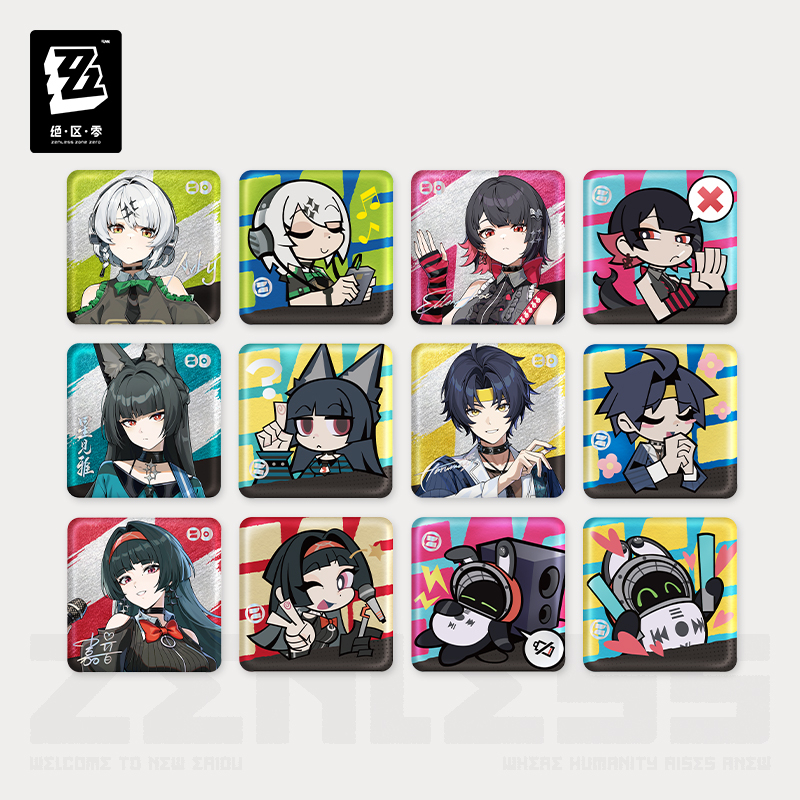 【Pre-Order】Zenless Zone Zero - Wonderland Sparkling Series Badge Blind Box