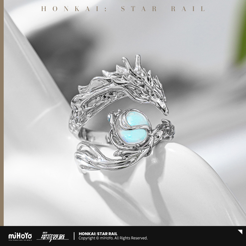 【Pre-Order Deadline: JUNE 28TH】Honkai: Star Rai l- Cosmic Star Dan Heng• Imbibitor Lunae Themed Ring