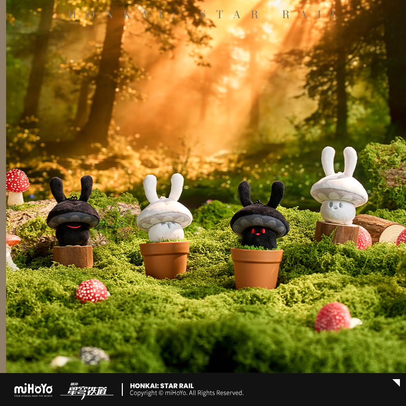 【Pre-Order】Honkai: Star Rail - Sparkly Rabbit and Fire Shroom Plush Keychain